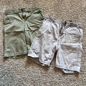 Youth Casual Shorts - Green and Gray